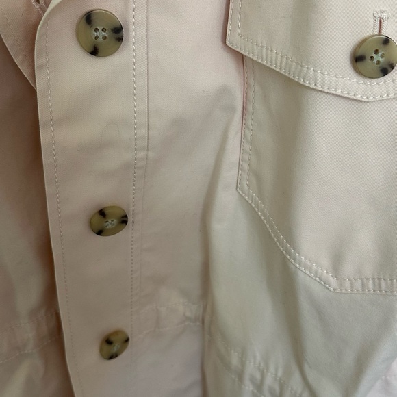 Ann Taylor Factory - baby pink combat style cotton jacket XL NWT - Picture 7 of 8